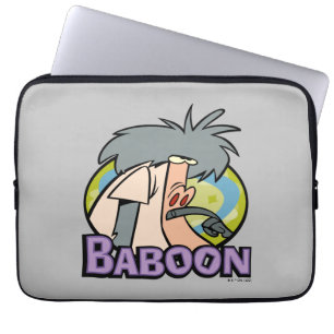 Capa Para Notebook Crachá de Caráter Baboon I.R.