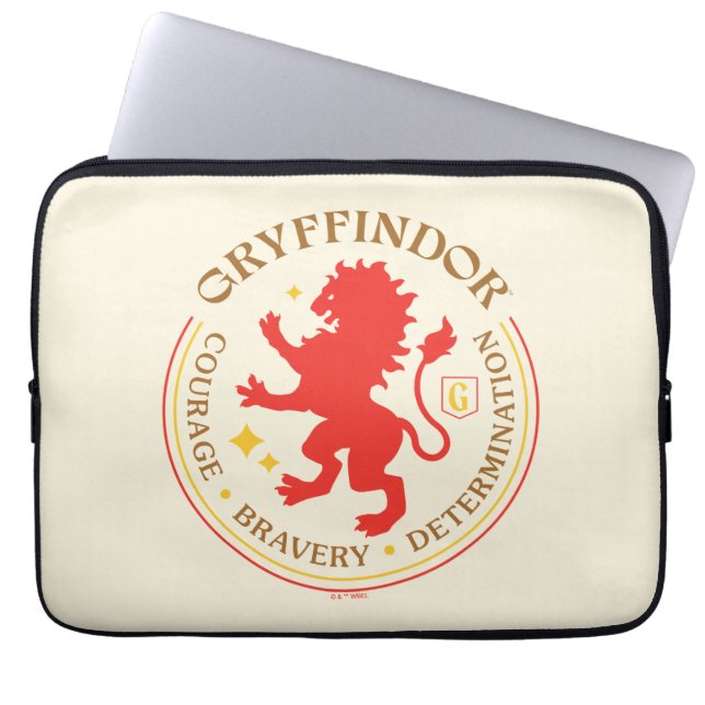 Capa Para Notebook CRACHÁ GRYFFINDOR™ Red Lion House (Frente)