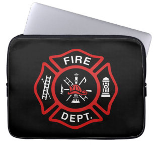 Capa Para Notebook Crachá Vermelho do Bombeiro