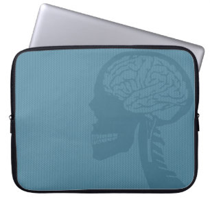 Capa Para Notebook crânio azul