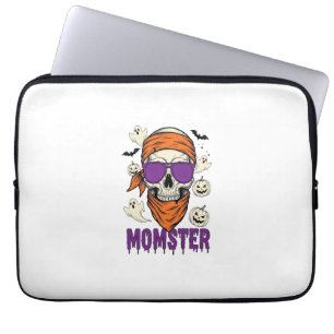 Capa Para Notebook Crânio de Momster Dia das Bruxas engraçado da Mamã