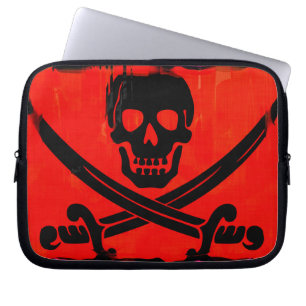 Capa Para Notebook Crânio Pirata e Arte Assustadora