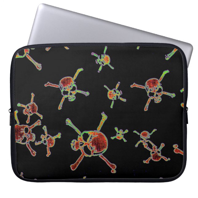 Capa Para Notebook Crânios (Frente)
