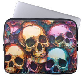Capa Para Notebook Crânios Funky