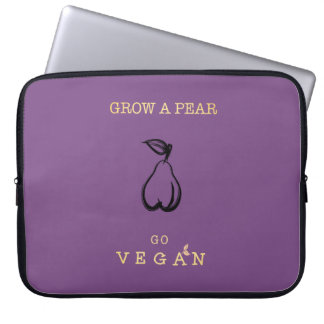 Capa Para Notebook Cresça uma pera - vai a caixa do laptop do Vegan