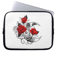 Crescente Mecânico com Rosas vermelhas