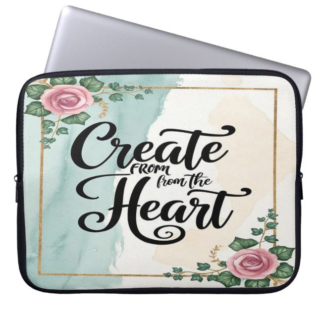 Capa Para Notebook Criar a partir do coração opção 3 (Frente)