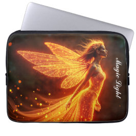 Capa Para Notebook Criaturas modernas de incêndio florestal voam fada