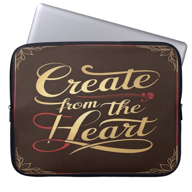 Capa Para Notebook Crie com o Coração (Frente)