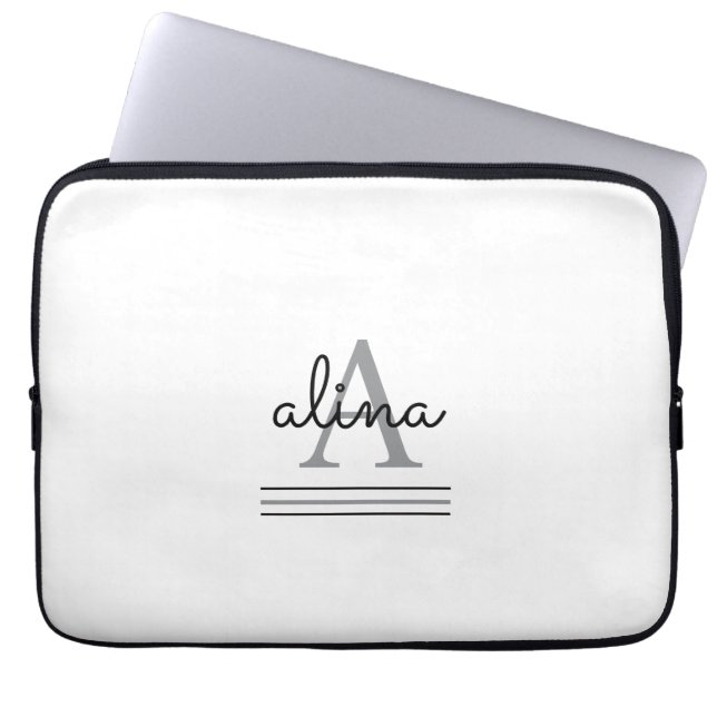 Capa Para Notebook Crie Seu Próprio Monograma Personalizado (Frente)
