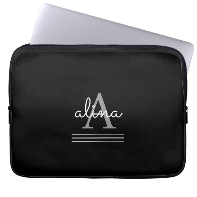 Capa Para Notebook Crie Seu Próprio Monograma Personalizado (Frente)