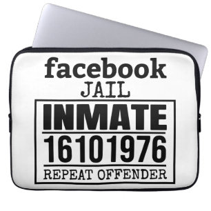 Capa Para Notebook Criminoso Revogador de Prisão no Facebook