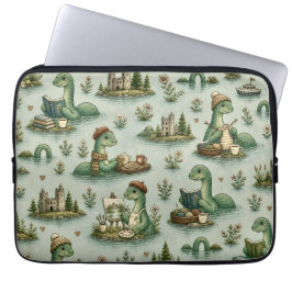 Capa Para Notebook Críptidos Aconchegantes Nessie Monstro do Lago Nes