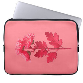 Capa Para Notebook Crisântemo Rosa