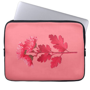 Capa Para Notebook Crisântemo Rosa