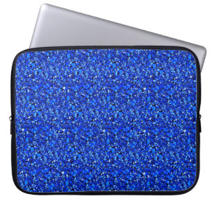 Capa Para Notebook Cristal de Druzy - azul da safira