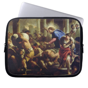 Capa Para Notebook Cristo que conduz os comerciantes do templo