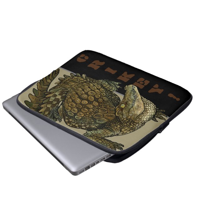 Capa Para Notebook Crocodilo Crikey! (Frente Inferior)