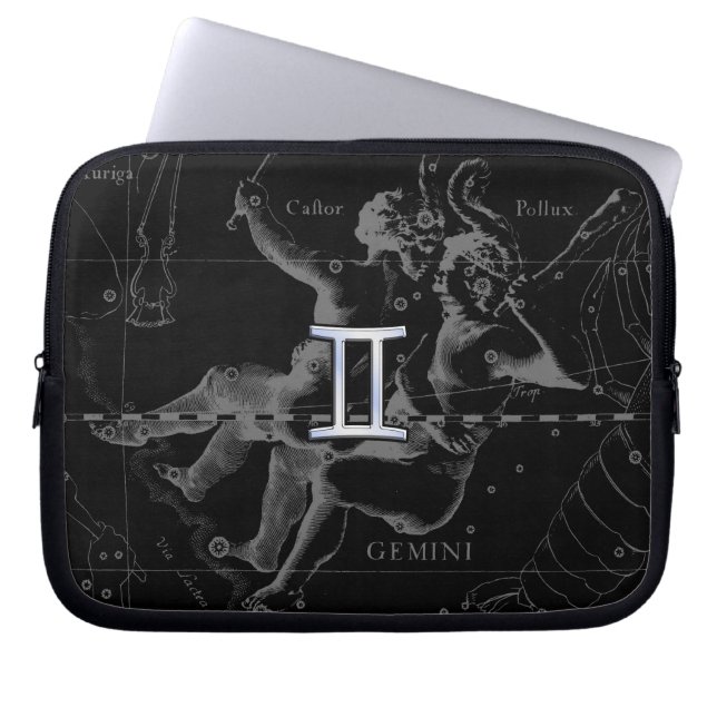 Capa Para Notebook Cromo como Gemini Sinal Zodiac em Hevelius (Frente)