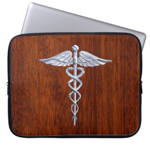 Capa Para Notebook Cromo como o impressão de mogno do símbolo médi