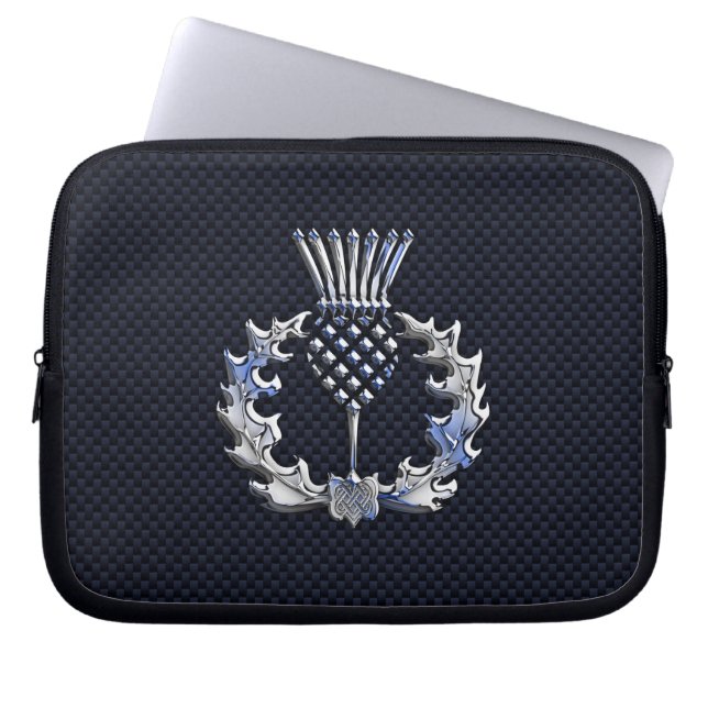 Capa Para Notebook Cromo De Prata Como Astro Escocês (Frente)