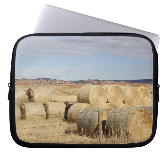 Capa Para Notebook Crook County, pacotes de feno 2 (Frente)