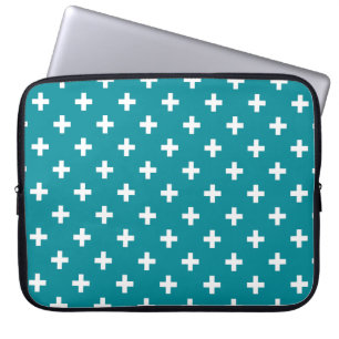 Capa Para Notebook Cruz de polca branca em choro
