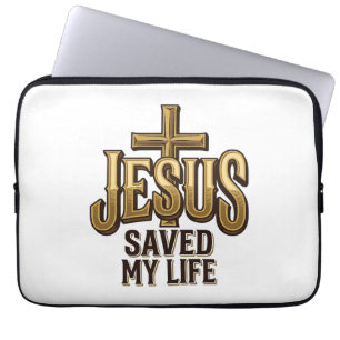 Capa Para Notebook Cruz Vintage Jesus Salvou Minha Vida