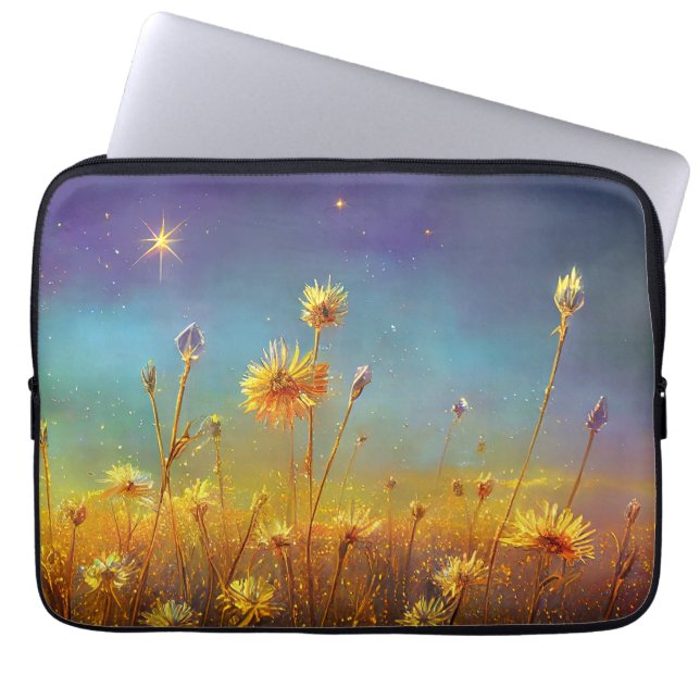 Capa Para Notebook Crystal Fields e Starry Skies (Frente)