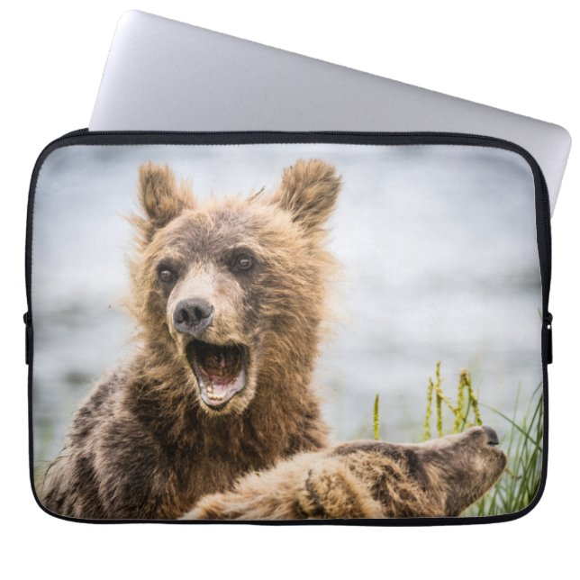 Capa Para Notebook Cubos Grizzly Procurando Sua Mãe (Frente)