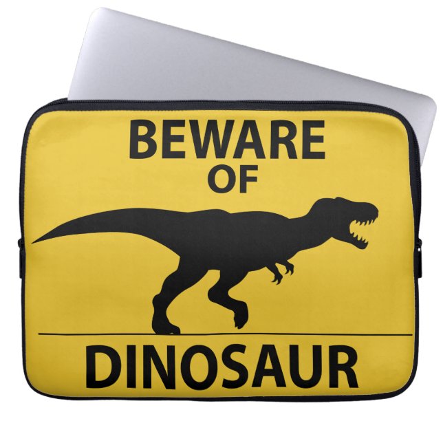 Capa Para Notebook Cuidado com o dinossauro (Frente)
