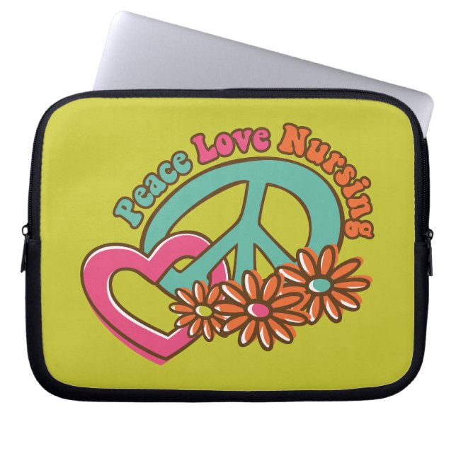Capa Para Notebook Cuidados do amor da paz (Frente)
