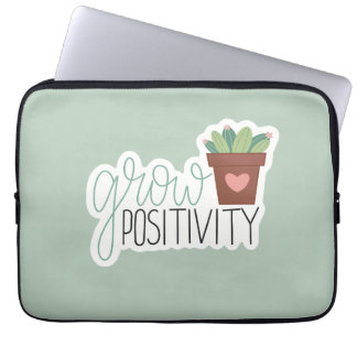 Capa Para Notebook Cultive a Positividade - Design de Caligrafia Insp