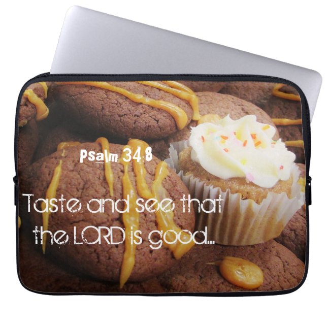 Capa Para Notebook Cupcake e biscoitos (Frente)