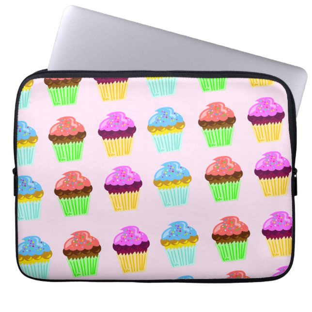 Capa Para Notebook Cupcakes Laptop (Frente)