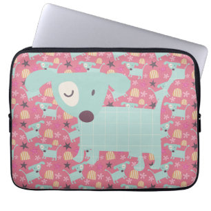 Capa Para Notebook Cuppies, estrelas e flores