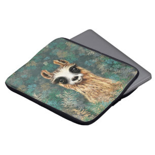 Capa Para Notebook Curioso Baby Llama - Cute