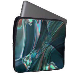 Capa Para Notebook Curvas torcidas em tons escuros para luz ensilada