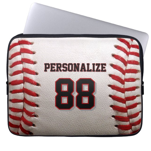 Capa Para Notebook Custom Jersey Number & Name Baseball Player Design (Frente)