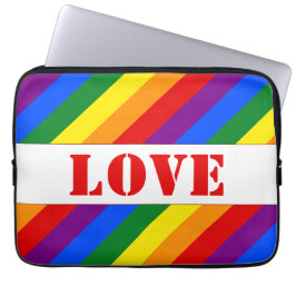 Capa Para Notebook custom LGBTQ+ Rainbow Flag Stripes Pride Month - 