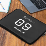 Capa Para Notebook Customizable Brasil Seleção Personalized Gear<br><div class="desc">Bring the legendary passion of Brazilian football to your daily commute. Designed for fans who demand both style and hardware security, this sleek accessory celebrates the championship spirit of the Seleção. The durable, padded interior keeps your device safe from bumps and scratches while you travel. Fully personalizable with your custom...</div>