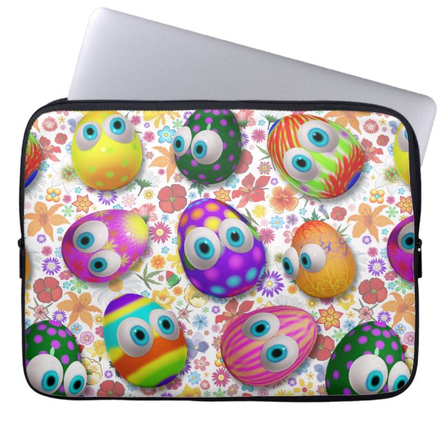 Capa Para Notebook Cute and Funny Easter Eggs Cartoon (Frente)