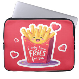 Capa Para Notebook Cute Dia dos Namorados Batata Frita Trocadilho