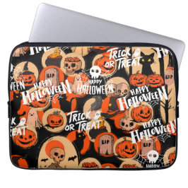Capa Para Notebook Cute e Assustador Halloween Vibrações Assustadoras
