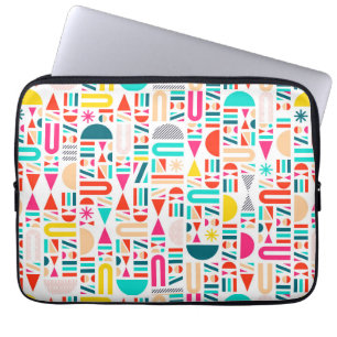 Capa Para Notebook Cute formas geométricas coloridas padrões votivo c