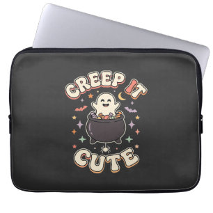Capa Para Notebook Cute Halloween Vibrações Assustadoras