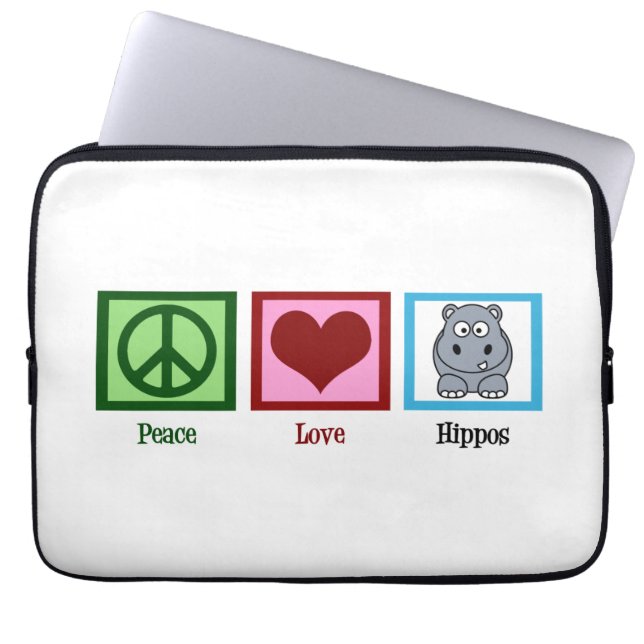 Capa Para Notebook Cute Hippo (Frente)