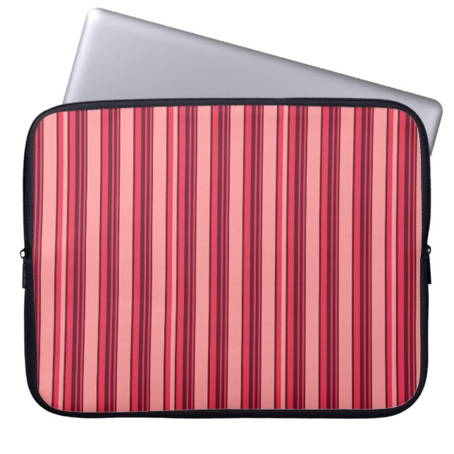 Capa Para Notebook Cute hot pink stripes (Frente)