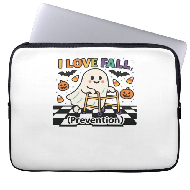 Capa Para Notebook Cute I Love Quall Prevention Physical Therapy Ghos (Frente)