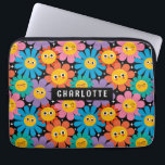 Capa Para Notebook Cute Kawaii Groovy Daisy Nome Personalizado<br><div class="desc">A Bolsa de laptop de Nome Personalizado Cólito Kawaii Groovy Daisy apresenta um fundo de padrão de flor margarida de ranhura com seu texto personalizado ou nome personalizado no centro. Perfeito como presente para a família e amigos no Natal, aniversário, feriados, Dia de as mães, colegas de trabalho e muito...</div>